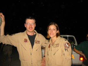 Mosquito Joe of NW Florida Owners posing for photo in service uniform.