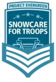 Project Evergreen Snowcare for Troops logo.