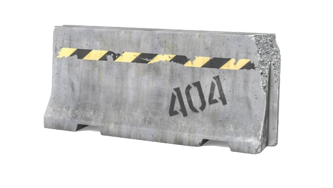 Brick wall with 404 on it.
