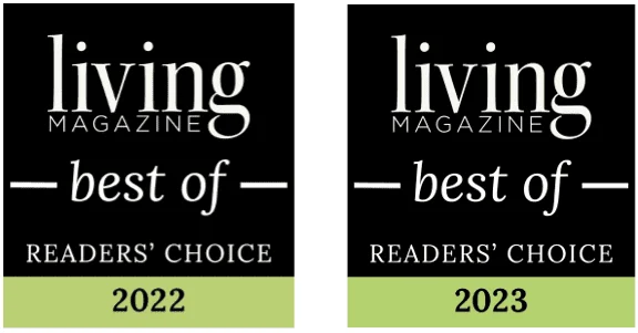  Black and green Living Magazine Best of 2022 and 2023 Award