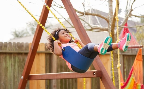 Swing with thick rope  The Children's Playground Company